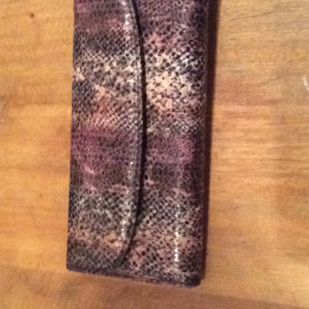 Faux Snakeskin wallet
